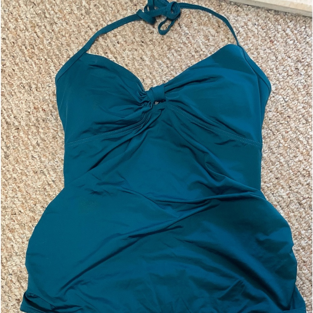 Seraphine Maternity Tankini (turquoise size medium)